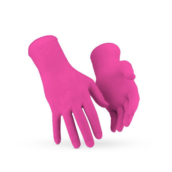 Nitrilové rukavice ružové S